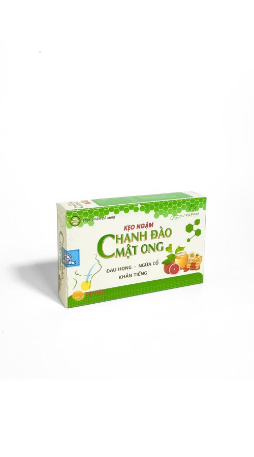 KẸO NGẬM CHANH ĐÀO MẬT ONG 